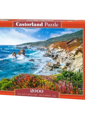 Castorland巧思进口拼图2000片加州大苏尔海岸线200856
