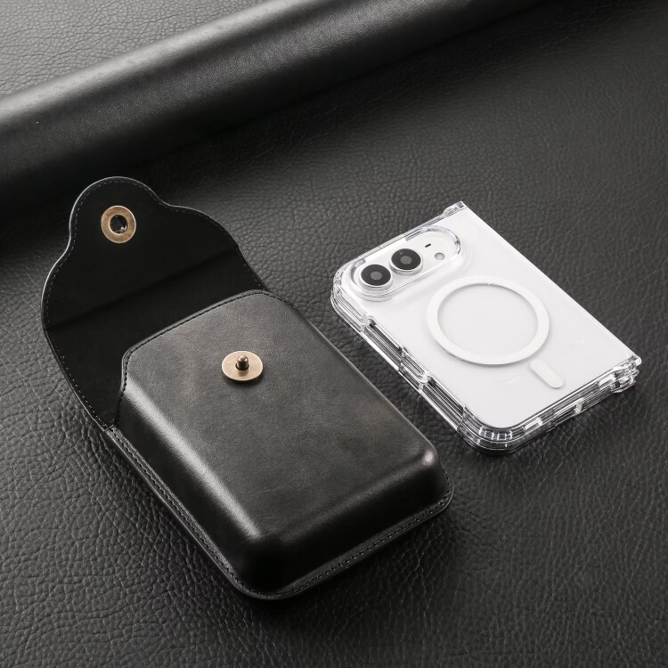适用于苹果iPhone duo翻盖折叠屏手机腰包定型款阔折叠手机袋男