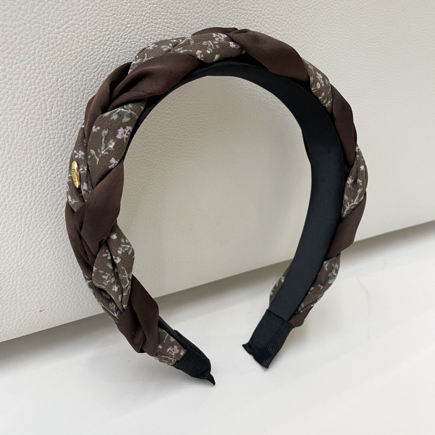 碎花编织麻花发箍女韩版复古宽边头箍高颅顶显脸小头饰2026年新品