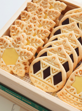 COTTA正品圣诞夹心挂坠珠子夹心饼干模具 日式糖霜曲奇烘焙工具