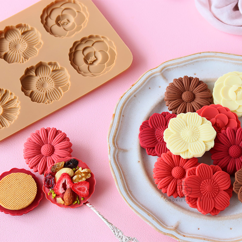 COTTA硅胶巧克力模情人节花正品