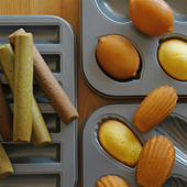 6连玛德琳蛋糕面包烤盘模具 柠檬雪茄贝壳不沾家庭私房烘焙烤盘