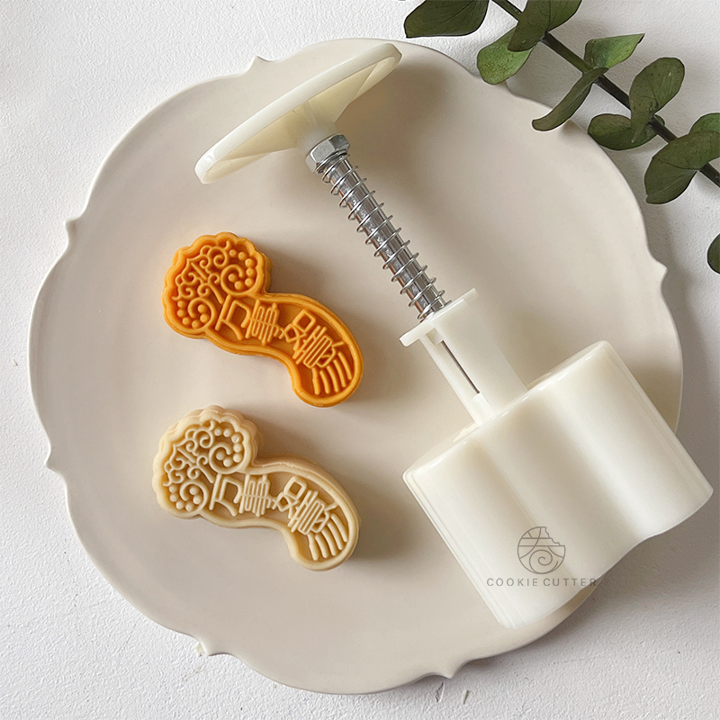 30g如意绿豆糕模具 中秋节异形万事如意中式月饼模家用馒头糕点模