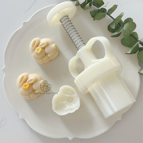 立体可爱月桂兔中秋节月饼模具