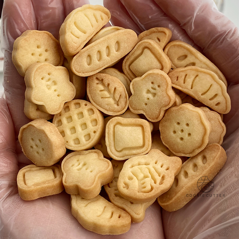 盆栽小姐日式小可爱迷你美食系列饼干模具辅食工具宠物零食手压模