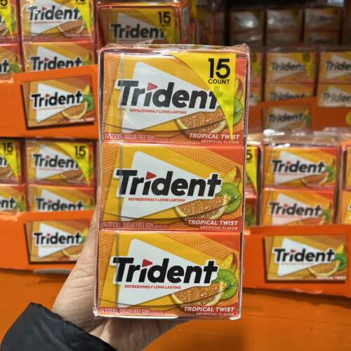 美国进口口香糖香橙味TRIDENT