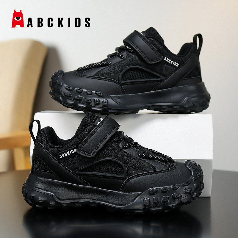 Abckids童鞋男童黑色运动鞋