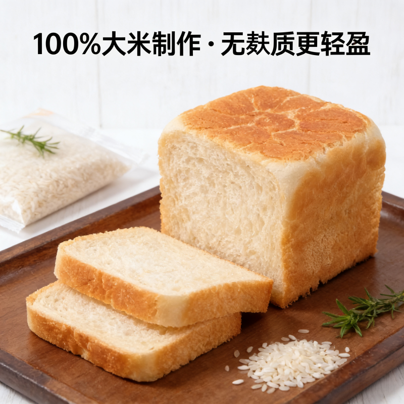谷味欢无麸质大米吐司面包380g