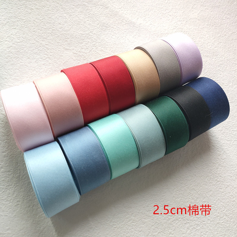 diy哑光手工头饰丝带棉带