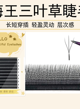 海王三叶草睫毛自带长短穿插