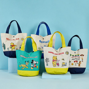 迪士尼小号托特包手拎包可爱卡通简约便携通勤包包学生便当饭盒袋