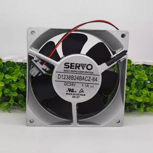 D1238B24BACZ 24V 伺服SERVO 暴力大风量变频器风扇 1.1A 铝框