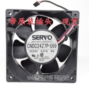 伺服 069 变频器风扇 CNDC24Z7P 0.37A 12038 12CM SERVO 24V