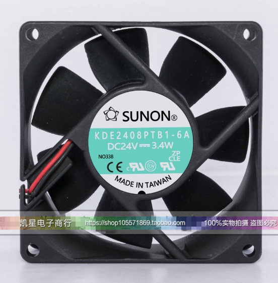 KDE2408PTB1-6A 建准 8025 24V 3.4W 8CM 大风量变频器双滚珠风扇