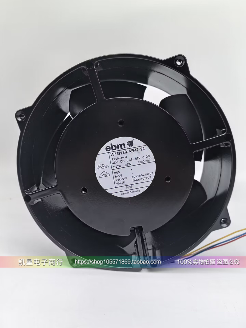 ebmpapstDC48V金属暴力散热风扇