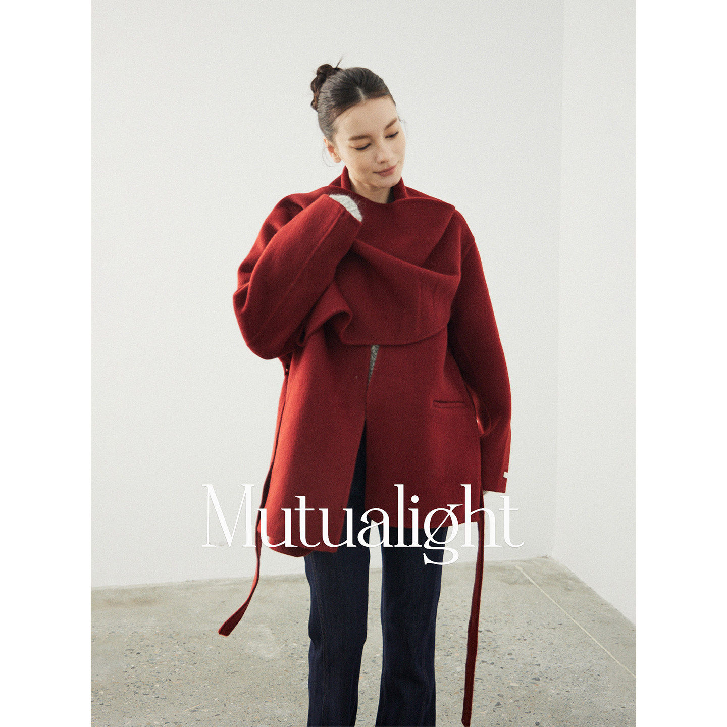 胡可的买手店 mutualight 牦牛绒羊毛大衣女冬季气质多层围巾短款,女装/女士精品,毛呢外套,淘宝优惠券,粉丝福利购,淘宝优惠卷