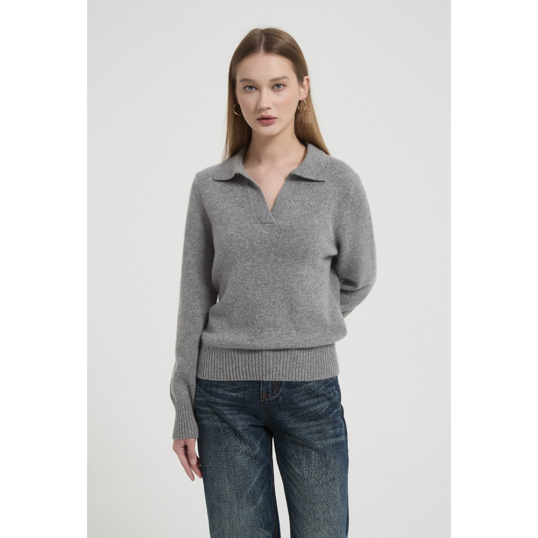 胡可的买手店 羊织谧境25年秋冬极简慵懒法式polo小翻领羊绒套衫,女装/女士精品,毛衣,淘宝优惠券,粉丝福利购,淘宝优惠卷