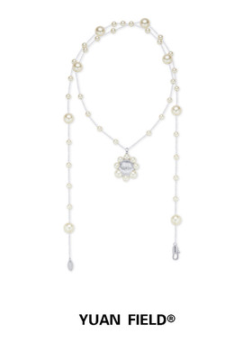 胡可的买手店 YUANFIELD 海屿系列 海花珍珠项链拉丝工艺