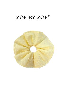 胡可的买手店 ZOEBYZOE气质百搭春夏奶油色系波点大肠发圈发饰