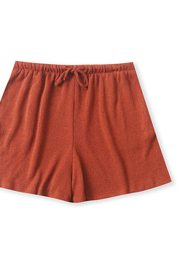 EE6361外贸欧美单女士薄款针织短裤松紧腰宽松百搭纯色五分阔腿裤