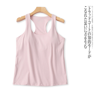 D4720外贸欧美单女士运动背心春夏新款 弹力健身瑜伽上衣 圆领无袖