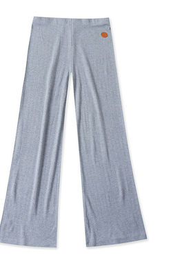 FF5218外贸欧美单女士针织裤新款松紧腰弹力宽松显瘦直筒裤长裤