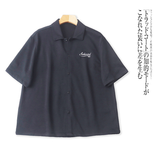 E6574外贸欧美单时尚男生短袖衬衫春季新款翻领纽扣潮流休闲衬衣