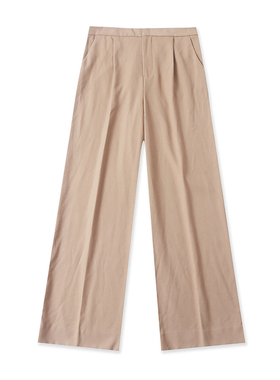 C5405外贸欧美单女士阔腿裤新款高腰宽松显瘦通勤风气质直筒长裤