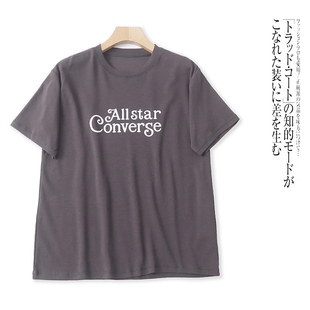 H5360外贸日单休闲女士T恤春夏新款圆领套头字母宽松百搭短袖上衣