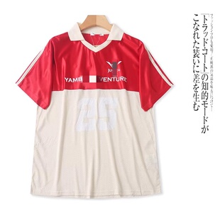 翻领套头撞色运动透气T恤 上衣新款 FF3206外贸日单潮流男士 短袖