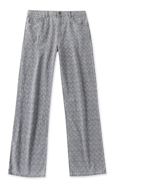 B4515外贸欧美单潮流女士牛仔裤新款美式宽松显瘦休闲钉珠直筒裤