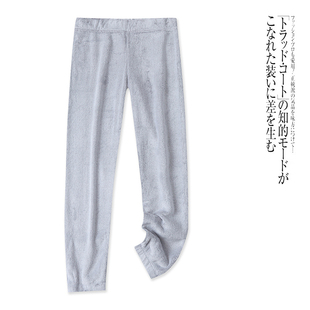 外贸欧美单儿童毛绒家居服裤子秋冬新款珊瑚绒松紧腰男女童睡裤