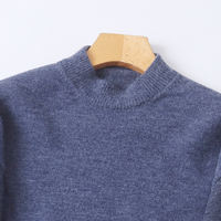 L9653 Foreign trade European and American single women's sweater Winter new style semi-high neck pullover loose fashionable base layer knitted sweater thumbnail 3