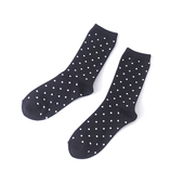 TH0012外贸时尚 圆点印花袜子女士中筒袜2025秋冬新款 吸汗保暖长袜