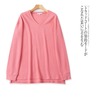 G4526外贸欧美单女士卫衣新款 休闲上衣 V领套头宽松慵懒风时尚