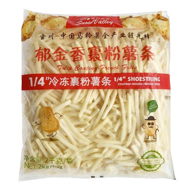 雪川郁金香冷冻裹粉薯条半成品商