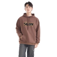 XDFM 美式灵魂字母重磅基础款套头连帽卫衣秋冬oversize帽衫外套