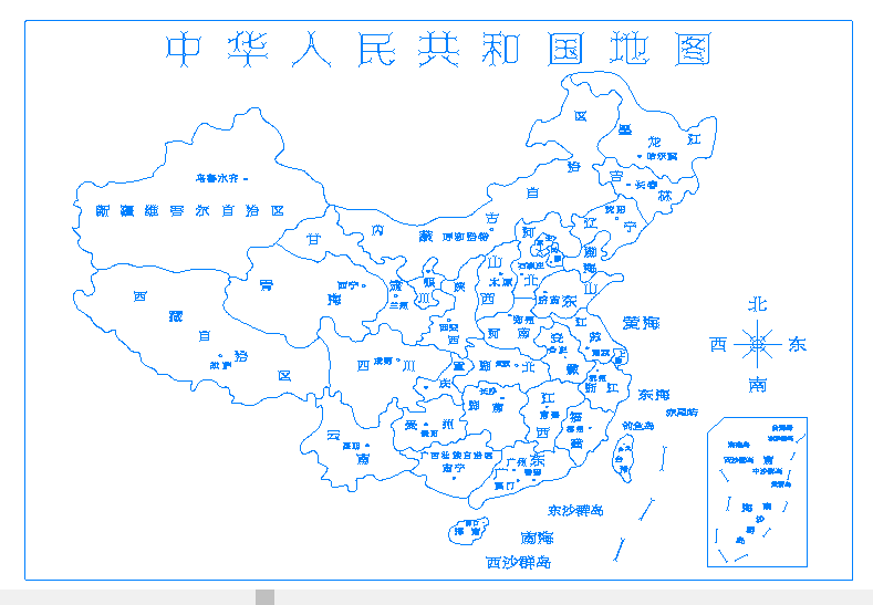 中国地图动物书架路径nc 直接加工 图纸cad 动物书架cad图纸