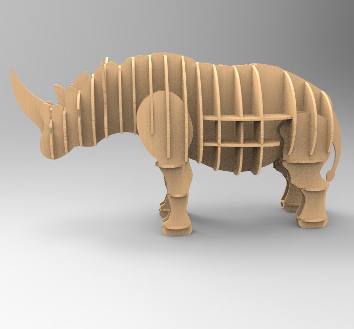 动物路径cad 犀牛动物书架图纸nc 开料软件 动物书架cad图纸