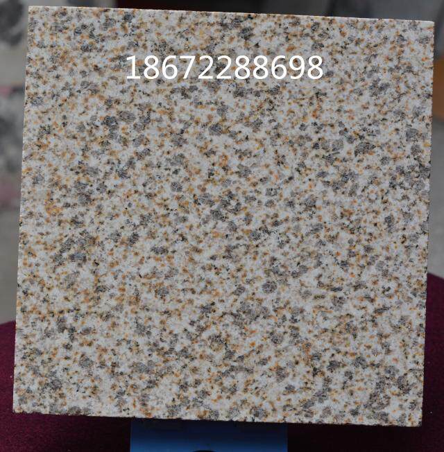 花岗岩石材石雕天然黄金麻黄锈石光面小区别墅外墙干挂尺寸定制