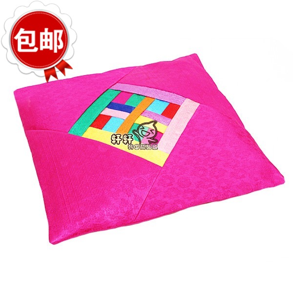 韩国传统多彩拼花坐垫榻榻米家居用品韩式餐厅坐垫沙发垫