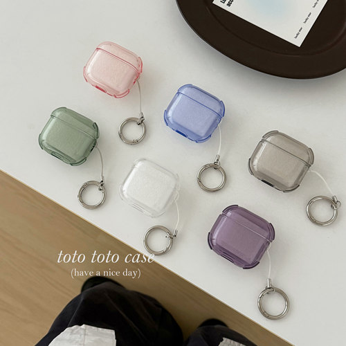极简风设计透明AirPods5代耳机壳