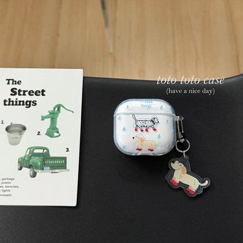 透明雨衣小狗Airpods4代耳机套
