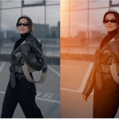 复古胶片灼烧金色耀斑光效光斑光晕动画ae特效转场PR视频叠加素材