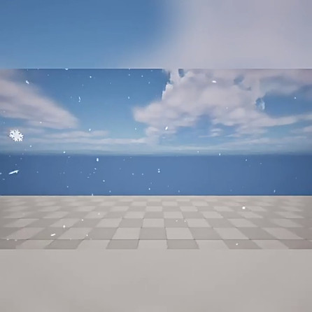 UE5虚幻5.3-5.7 Niagara Snowfall 尼亚加拉降雪下雪雪花特效