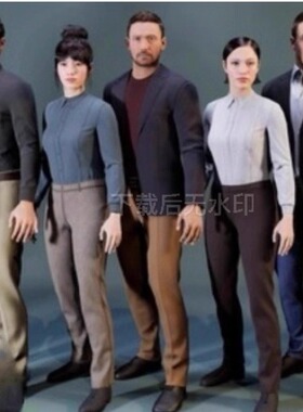 UE5虚幻5.2-5.6 Modular Formal Clothing Metahuman 现代服装