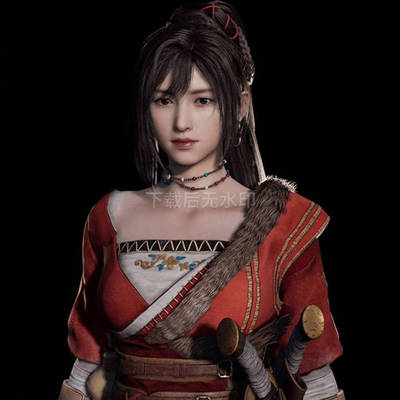 3DS MAX中国风东方仙侠写实美女主角人物pbr3D模型3DMAX MAYA C4D