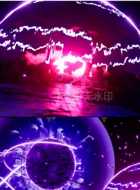 UE5虚幻5 Niagara BigVFX Pack 强大魔法冲击波能量圈特效5.1
