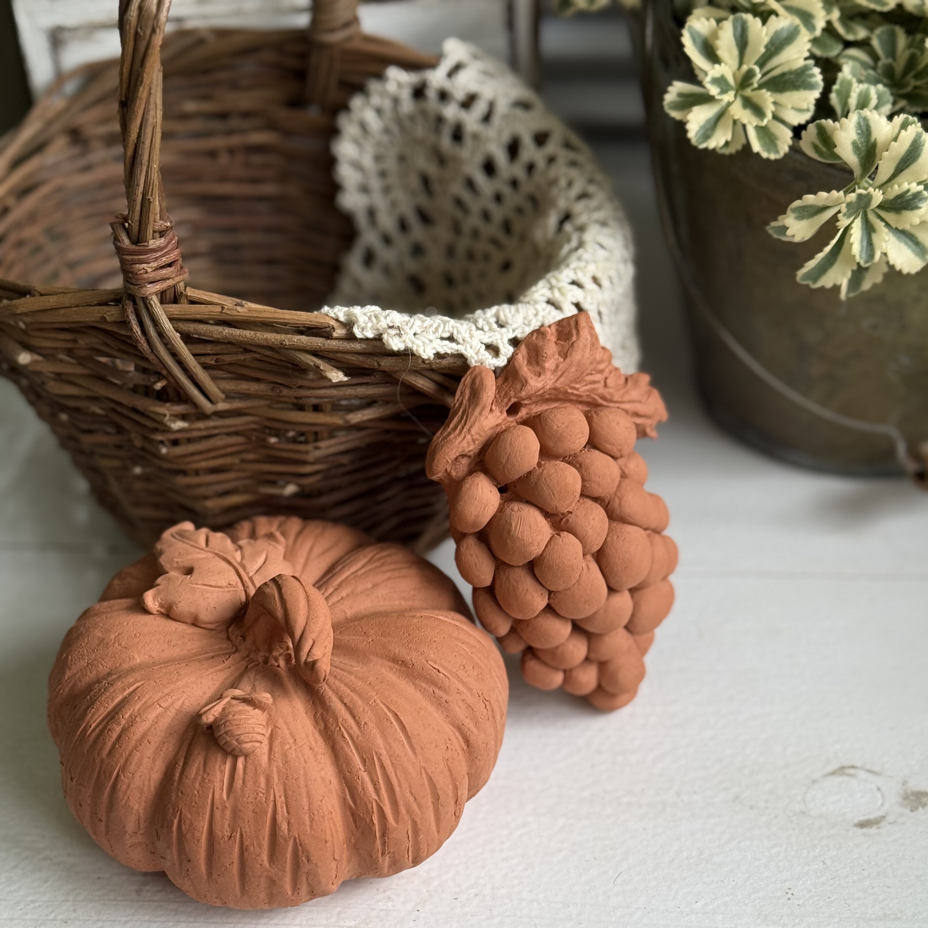 红陶南瓜葡萄摆件复古做旧多肉绿植盆红陶花盆摆件杂货,家居饰品,户外/庭院摆件,淘宝优惠券,粉丝福利购,淘宝优惠卷