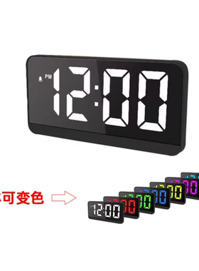 电子时钟夜光LED显示彩色